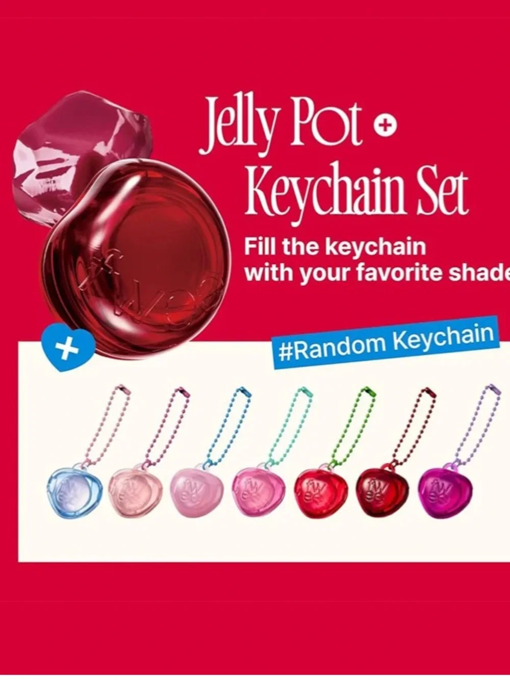 ✨ FWEE Lip & Cheek Glowy Jelly Pot Mini + Keychain Set | Squeezed | New | Sealed